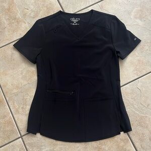 Cherokee‎ allura Black scrub top XS